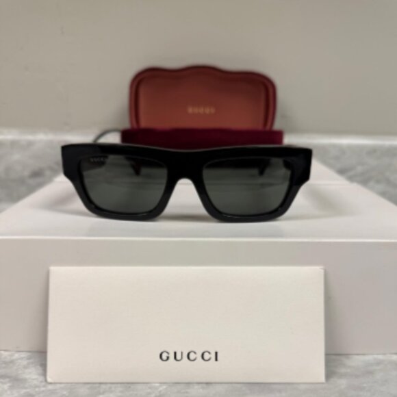 GUCCI | NEW | 1301S | 1301S - 001 | BLACK - WALNUT | GREY - Picture 1 of 8